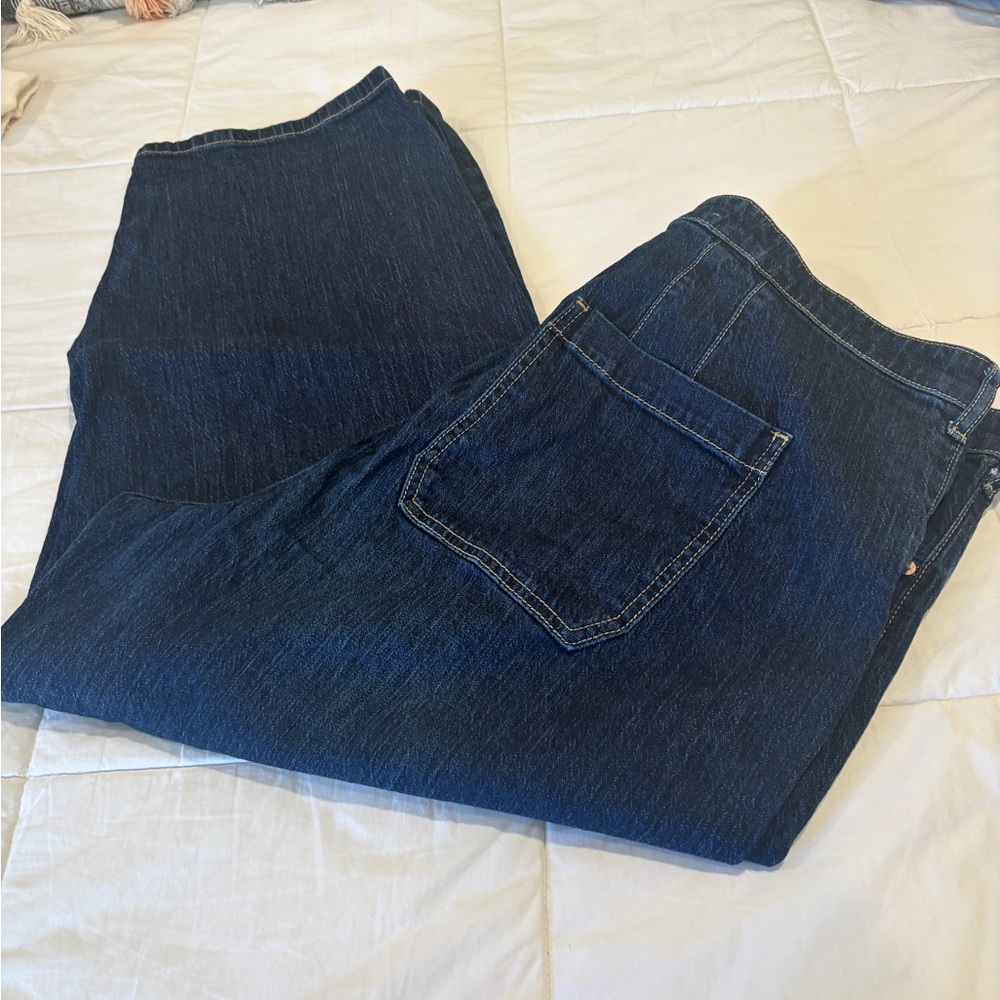 Anthropologie Dark Blue Relaxed Jeans - Picture 4 of 6